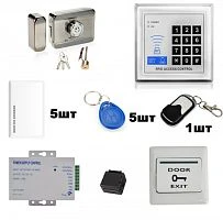 комплект контроля доступа орбита vd-354, электронный ключ, пульт ду, кодовая панель, эл-мех замок  фото
