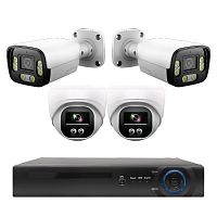 ip видеорегистратор орбита ot-vnk05 для записи с видеокамер (4 ip камеры разрешением 4k)  фото