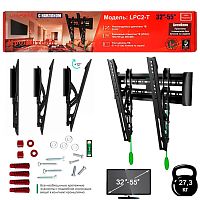 кронштейн для телевизора 32-55" live-power c2-t на стену наклонный для тв/монитора  фото