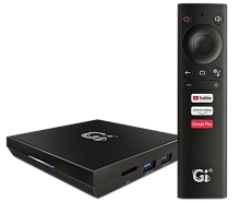 медиа-приставка gi premier 2gb/16gb android tv10 amlogic s905x4 медиаплеер smarttv iptv ott 4k h.265  фото