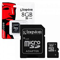 карта памяти 8gb kingston карта microsd (с адаптером) tf-карта class 10  фото