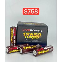 аккумулятор g60 18650 lte32 (2400=2000mah, 3.7v) перезаряжаемая литий-ионная батарейка  фото