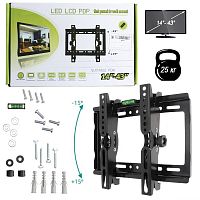 кронштейн для телевизора 14-43" yt-kt1442 на стену наклонный для тв/монитора до 25кг  фото