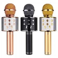 микрофон орбита ws-858 беспроводной (bluetooth, динамики, usb)/40  фото